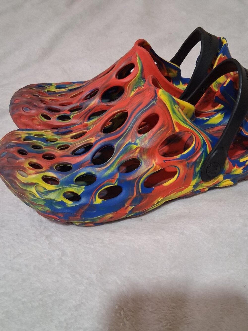 MERRELL Women’s Hydro Moc Tie Dye Rainbow Clog Shoes Size 8  Merrell 1TRL Hydro